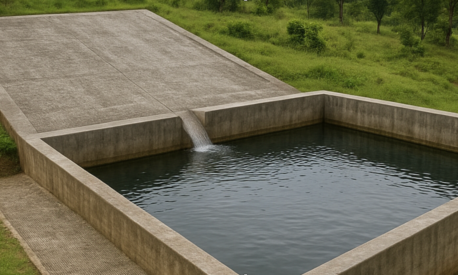 Rain Harvesting Infrastructure Schematics
